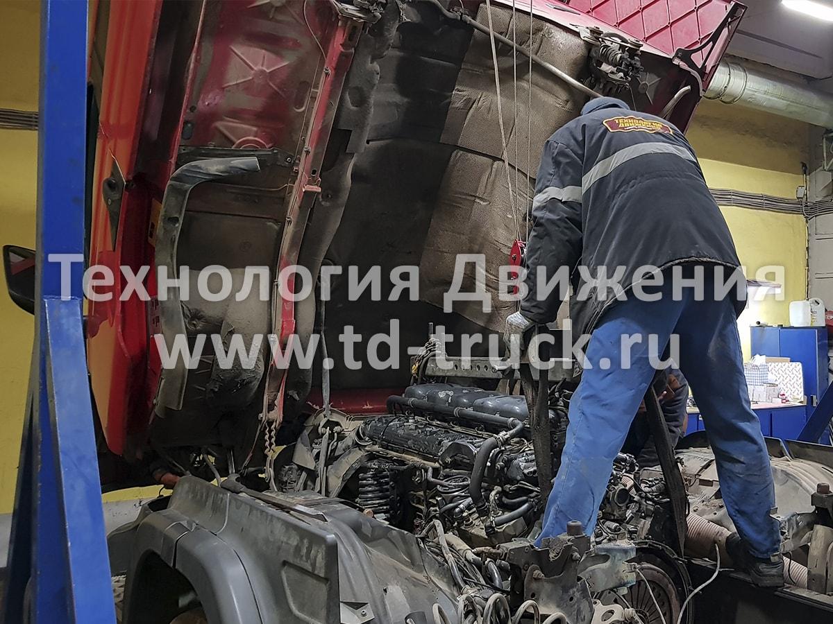 Установка двигателя Scania